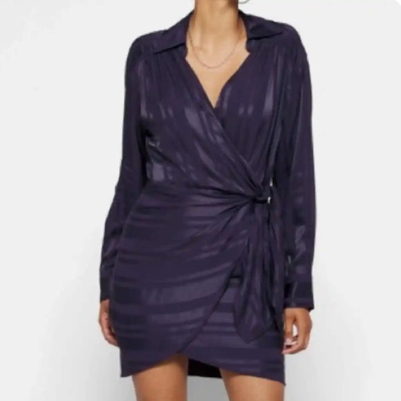 Milly Jordan Striped Satin Dress - Picture 1 of 8